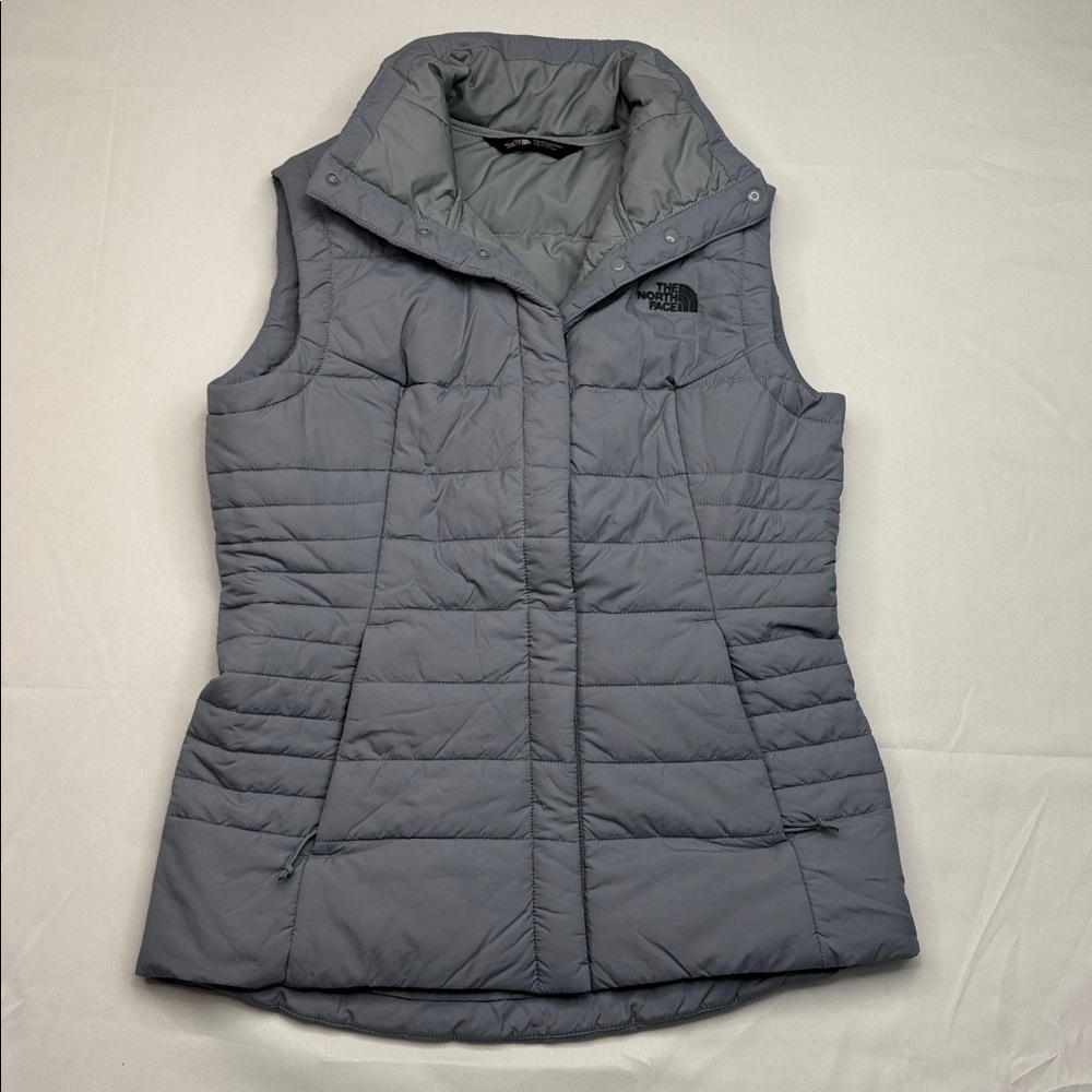 The North Face Vest Harway Insulated Quilted Grey Puffer Vest Women's Small Gray